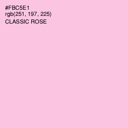 #FBC5E1 - Classic Rose Color Image